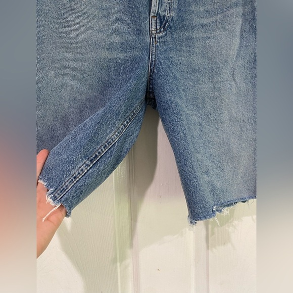 Agolde 90's Pinch Waist Short High Rise Straight Leg in Marquee Size 23 - Picture 5 of 12